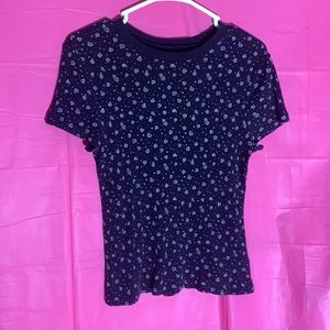 No Boundaries Floral Design T-Shirt